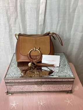See By Chloe Joan Mini Handbag- Cognac